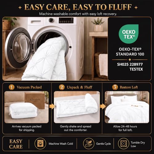 Queen Comforter Set White