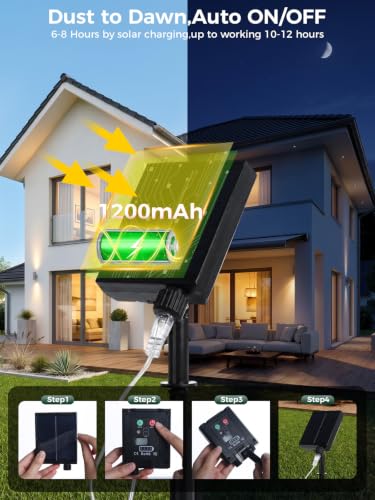 200FT 600LEDs Fairy Lights Solar Powered