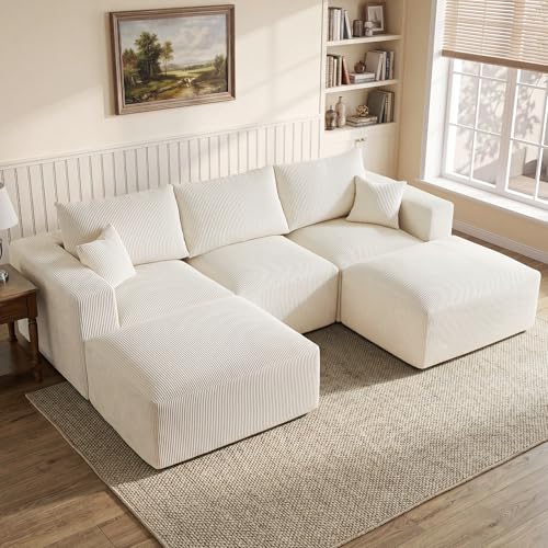 113" Modular Sectional Sofa Boneless U