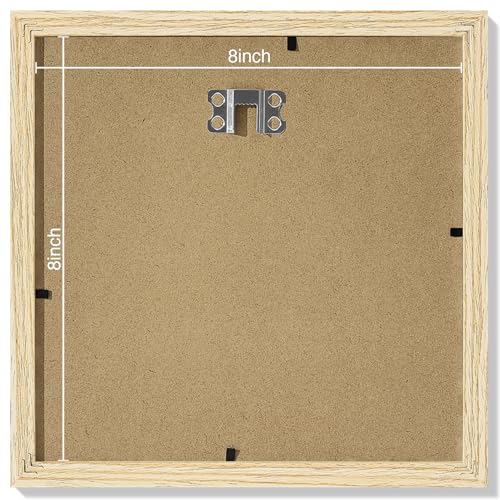 8x8 Picture Frames Set of 9 for Wall or Tabletop Display (9 Count)