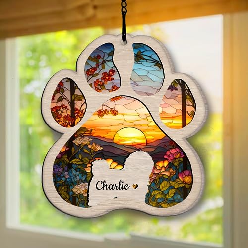 Personalized Coton de Tulear Suncatcher Dog Memorial Gifts