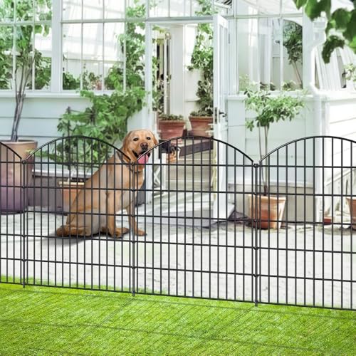 Heavy Duty Metal Garden Fence 43.2 in x 14.75 ft (60.47 Sq Ft)
