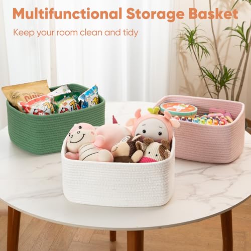 4 Pack 14.17 * 11.02 * 6.3IN Storage Baskets for Organizing Shelves (4 Count)