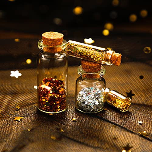 45 Pcs Spell Jar Mini Glass Potion Bottles Cork Stopper