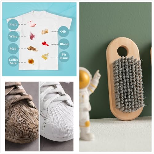 2 Pcs Wood Laundry Brush (2 Count)