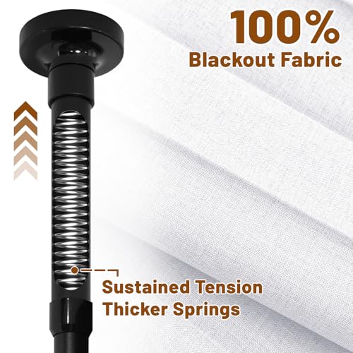 Privacy Curtains for Room Divider with Blackout & Soundproof (2 Count)