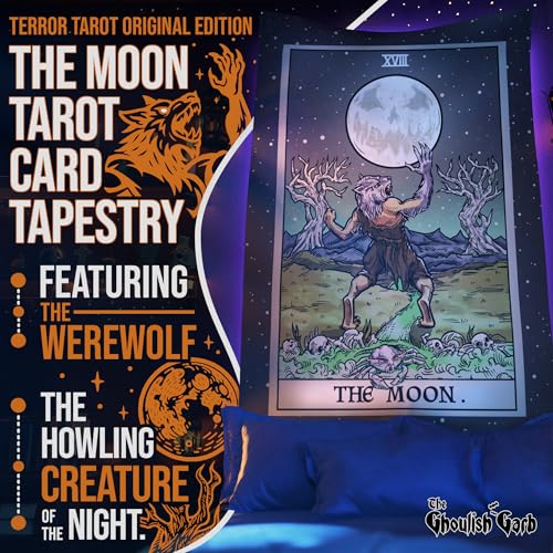 The Moon Tarot Card Tapestry