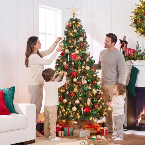 12ft Artificial Christmas Tree with LED Twinkling Lights