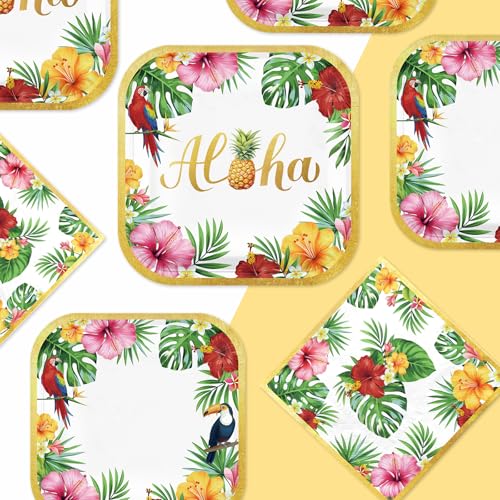 200Pcs Hawaiian Luau Aloha Tropical Party Decorations (200 Count)