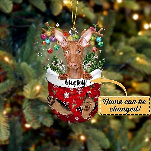 Pharaoh Hound Dog Christmas Ornament