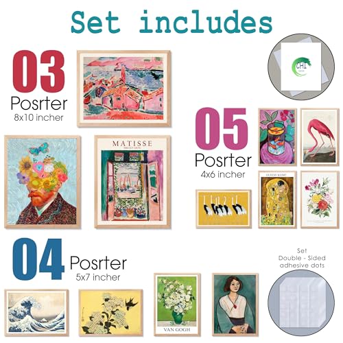 12 Pcs Eclectic Wall Decor (12 Count)