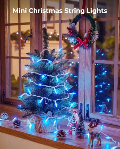 Blue Christmas Mini String Lights (100 Count)