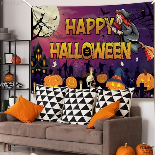 Spooky Happy Halloween Banner 72x44 Inch