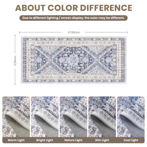 3x6 Runner Rug Non Slip (18 Sq Ft)