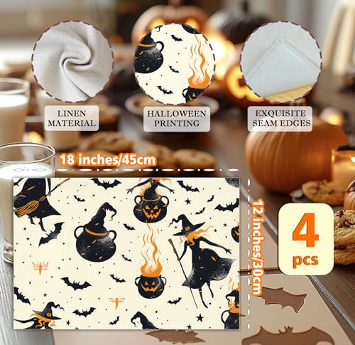 Halloween Spooky Placemats Set of 4 (4 Count)