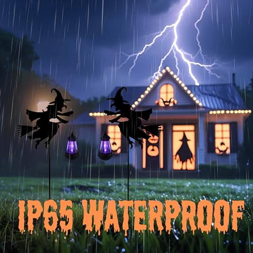 Halloween Witches Outdoor Solar Lanterns 2 Pack (2 Count)