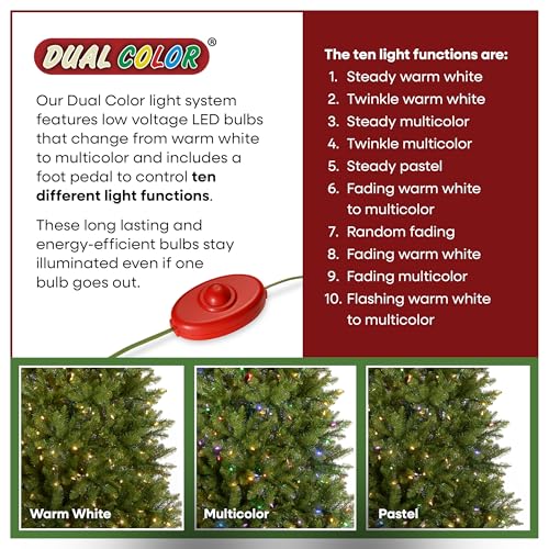 7ft Pre Lit Dunhill Fir Artificial Christmas Tree