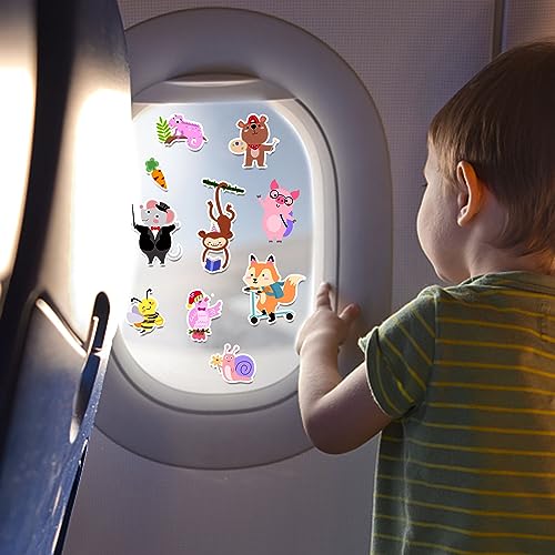 Brand Cute Animals 21PCS Thick Gel Clings Stickers for Kids