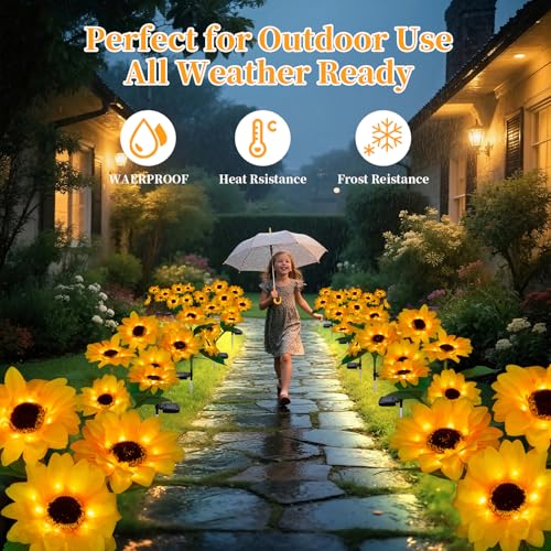 Outdoor Solar Garden Stake Lights (2 Count)