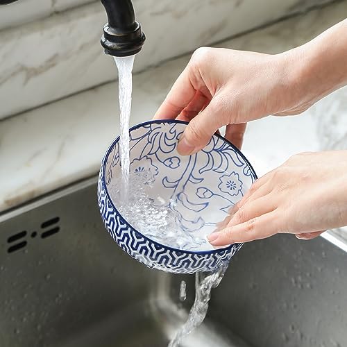 Ceramic 12 OZ Dessert Bowls Set (6 Count)