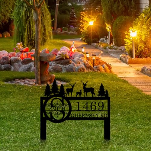 Personalized Deer Wildlife Decor for Outside