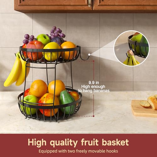 2 Tier Fruit Bowl for Kitchen Counter