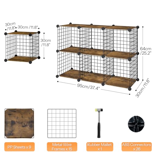 Wire Cube Storage Organizer (6 Count)