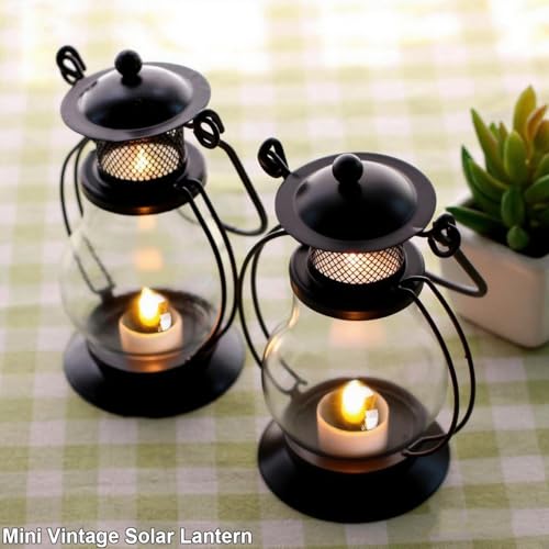 Solar Hanging Lanterns Outdoor Waterproof (4 Count)