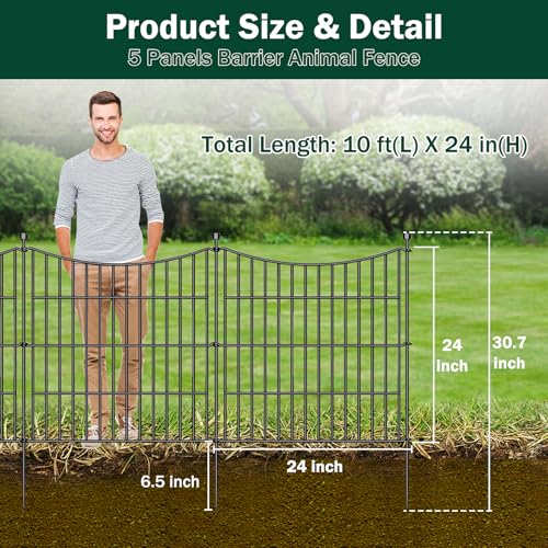 No Dig Dog Fence Outdoor for Yard (100 Sq Ft)