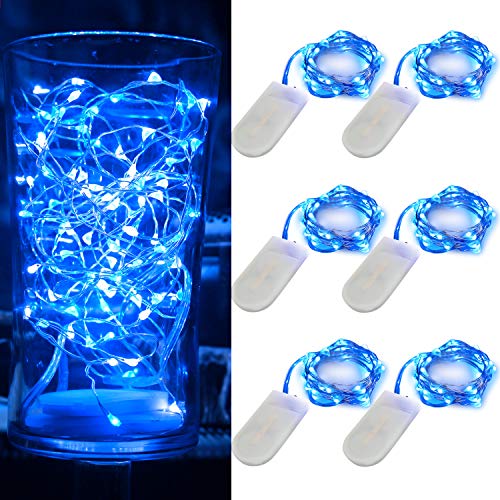 6 Pack 7Ft Starry String Lights No Remote Fairy String Lights (6 Count)