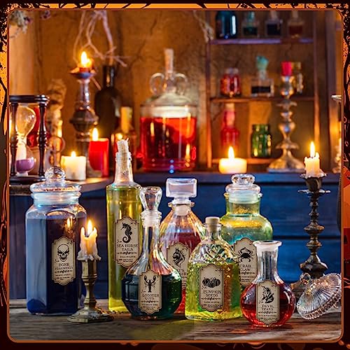 144PCS Halloween Bottle Labels (144 Count)