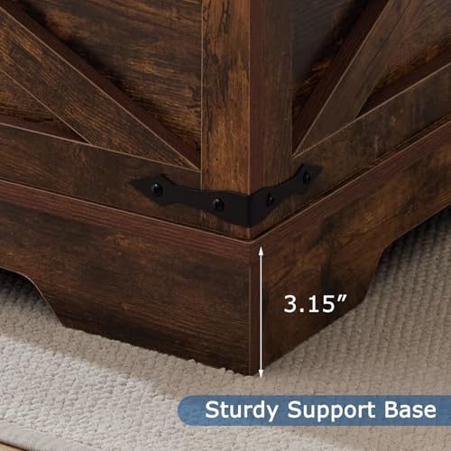 Brown Coffee Table with Storage