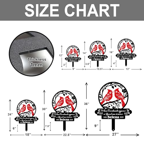 Personalized Cemetery Memorial Metal Stakes