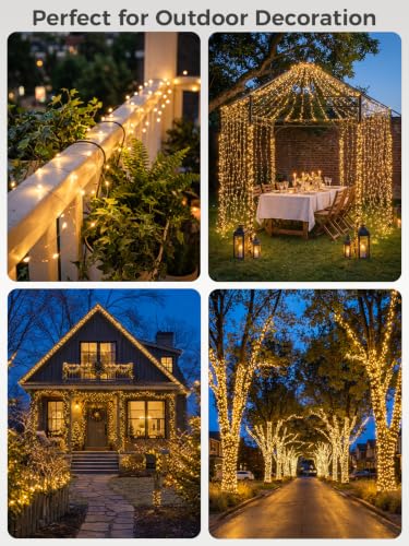 100FT 300LEDs Fairy Lights Solar Powered