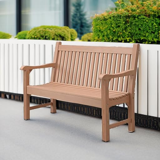 2 Person Outdoor Bench with 700 Lbs Weight Capacity