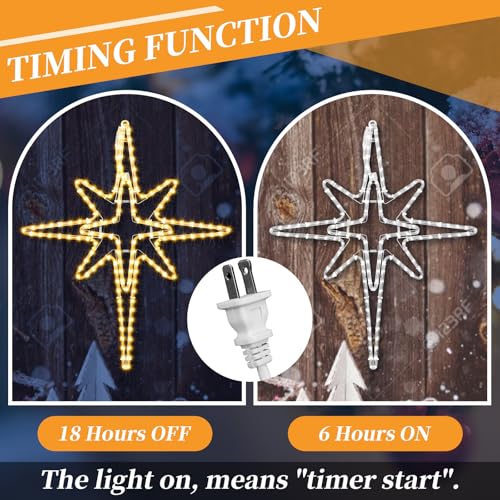 28" Christmas Bethlehem Star Outdoor Light Decor