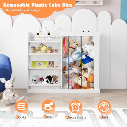 Kids Bookshelf Toy Storage w (4 Count)