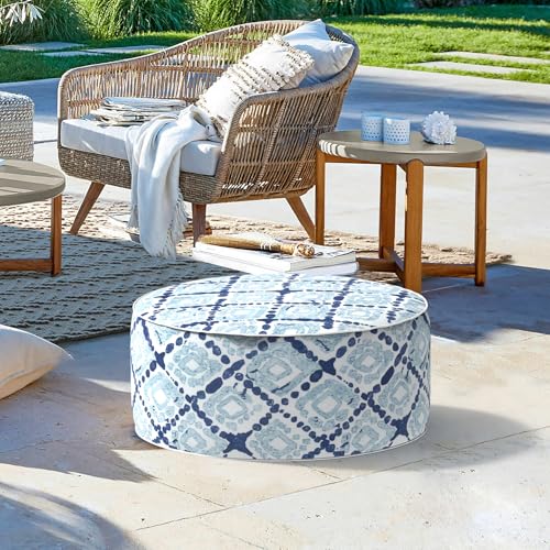Inflatable Stool Ottoman Footrest with Handle