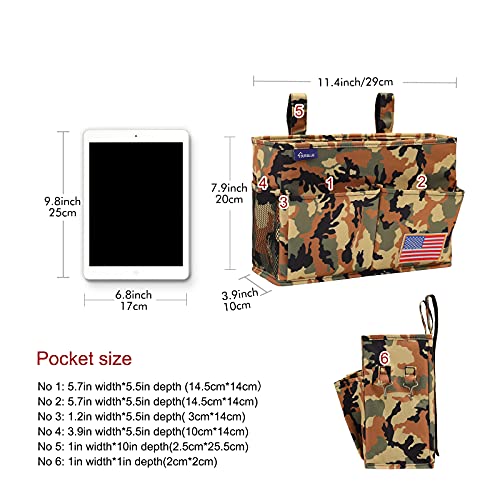 Bedside Caddy Hanging Organizer Storage Bag Pocket for Bunk