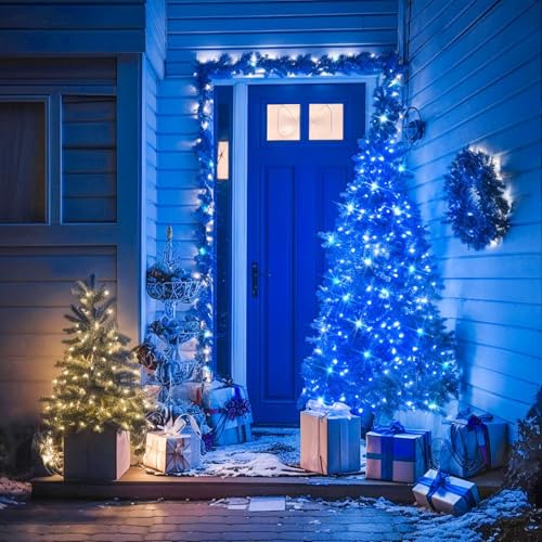 Blue Christmas Lights Outdoor Waterproof (1200 Count)