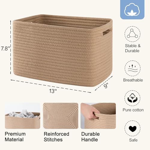 4 Pack Storage Baskets for Organizing (4 Count)