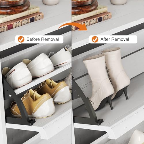 Shoe Cabinet with 3 Flip Drawers