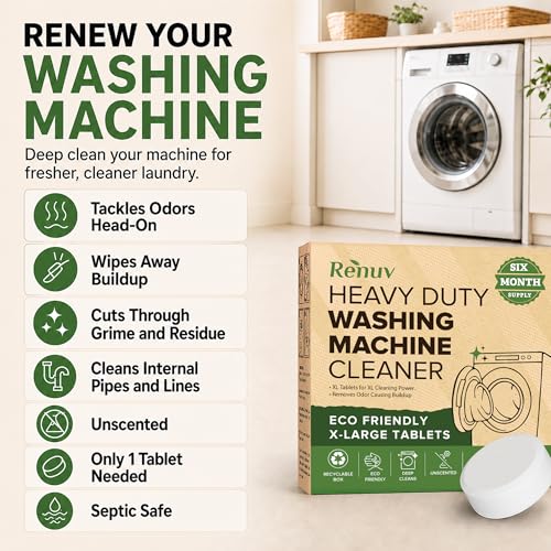 Washing Machine Cleaner + Dishwasher Cleaner Bundle (18 Count)