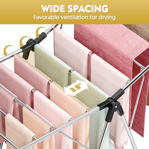 Large Stainless Steel Clothes Drying Rack