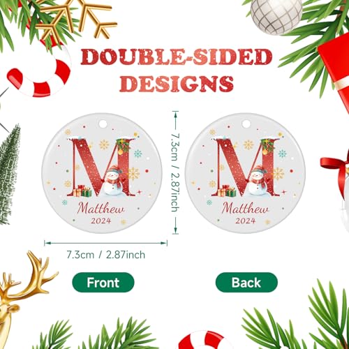 Name Ornaments for Christmas Tree
