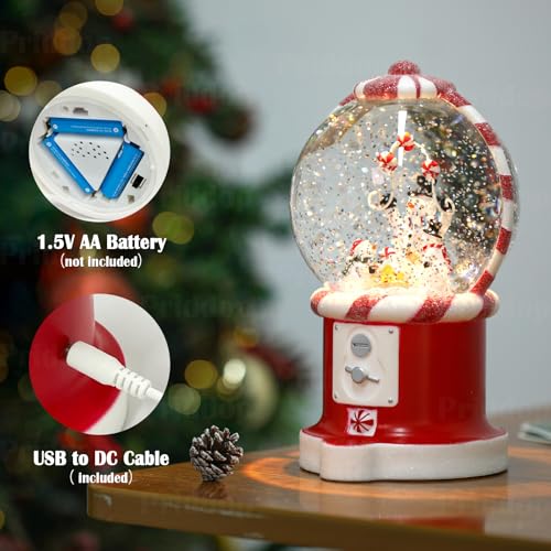 Snowman Snow Globe Christmas Classic Candy Vending Machine Shape Gifts USB