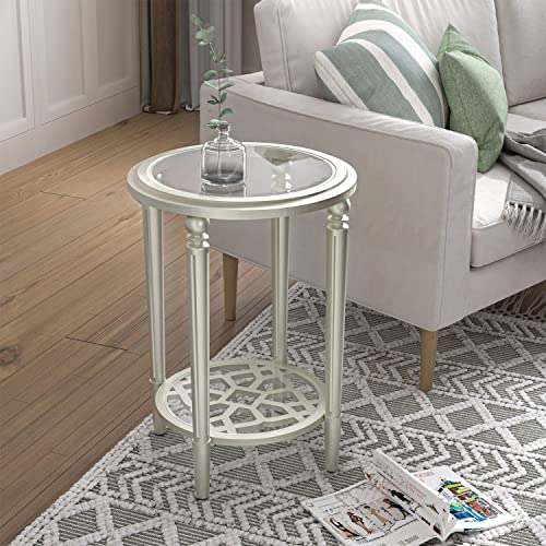 Set of 2 Modern Round End Table (2 Count)