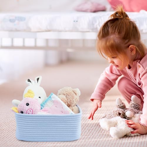 Small Woven Storage Baskets for Shelves (3 Count)
