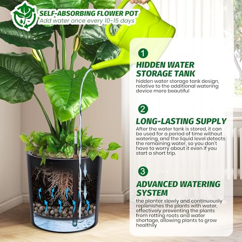 Tall Round Planter Set of 2 (2 Count)