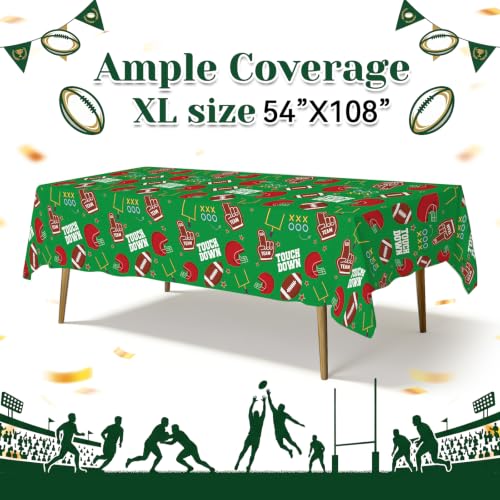 Football Tablecloth 4 Pack Super Bowl Party Supplies Game Day Decor